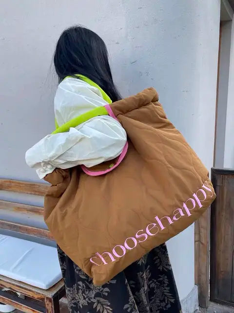 Down cotton jacket bag crossbody bag women's large capacity