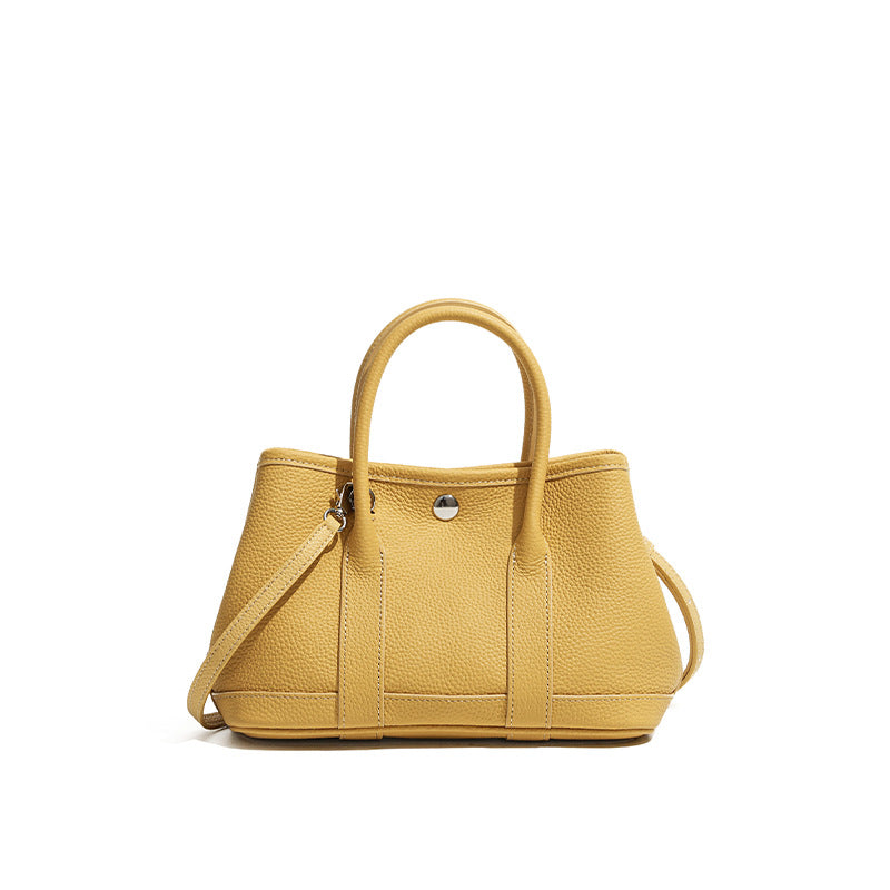Leather crossbody women's bag hand-held mini garden bag