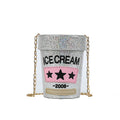 Sequin Laser Round Crossbody Bag – Women's Mini Circle Purse