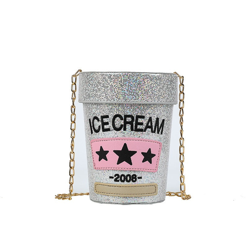 Sequin Laser Round Crossbody Bag – Women's Mini Circle Purse