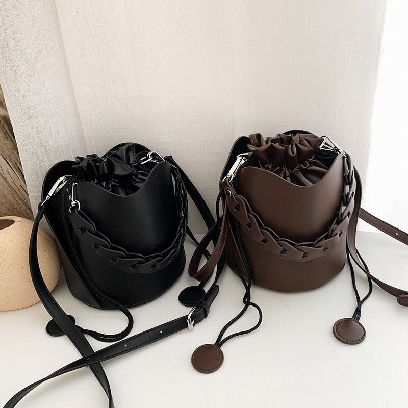 Drawstring Bucket Tote Bag – Designer Women's Shoulder Bag