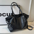 Single Shoulder Tote Bag, Large Capacity, Women's Soft Leather Vintage Commute Bag, Crossbody Bag for Women
