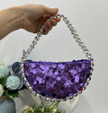 Sequin Diamond Clutch Bag – Women's Rhinestone Evening Purse