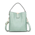 Crocodile Pattern Bucket Bags Leather Handbags Women Crossbody Bags Totes Ladies Shoulder Messenger Bag Female Purses