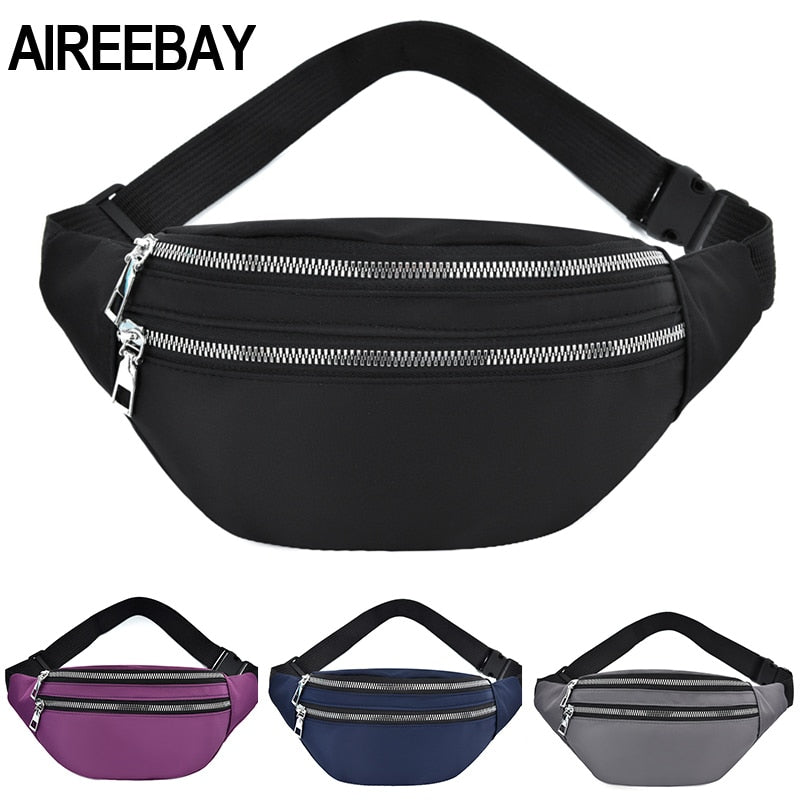 Waterproof Fanny Pack – Women's Waist Bum Bag Travel Bag